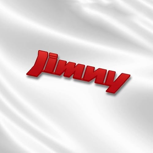 Auto Emblem für Suzuki Jimny, Auto Kofferraum Aufkleber Buchstaben Nummer Aufkleber Körper Autoaufkleber Dekoration Zubehör,B Red von FIXCOR