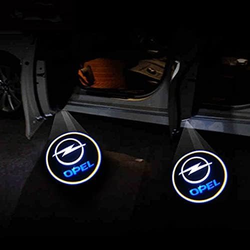 Auto Türbeleuchtung Willkommen Lights für Opel Astra/Adam/Antara/Corsa/Crossland/Grandland, HD LED Einstiegsbeleuchtung Projektor Beleuchtung Autozubehör,B Four von FIXCOR