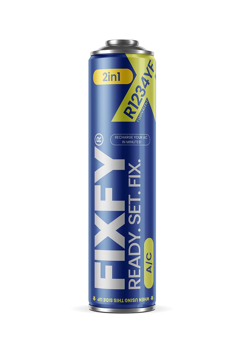 FIXFY 2w1 – Ersatz des Kältemittels R1234YF mit Öl zur eigenständigen Befüllung der Klimaanlage, 500 ml, kompatibel mit Fahrzeugen ab 2017 FIXFY 2w1 – Ersatz des Kältemittels R1234YF mit Öl zur eigenständigen Befüllung der Klimaanlage, 500 ml, kompatibel mit Fahrzeugen ab 2017 von FIXFY