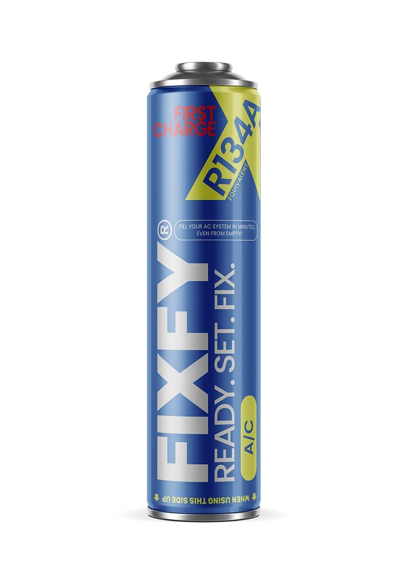 FIXFY FIRST CHARGE – Ersatz für Kältemittel R134a mit hohem Ölanteil – 2in1-Produkt zur Erstbefüllung leerer Klimaanlagen, 500 ml Dose von FIXFY