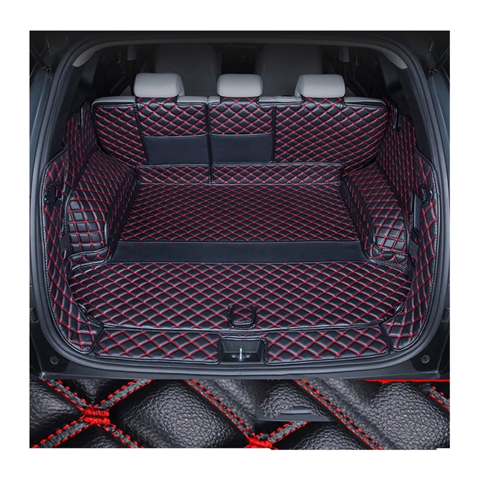 Auto Kofferraum Schutzmatte Für Hyundai Für Tucson 2021-2023 Für NX4 N Auto Stamm Schutz Matten Linie Cargo-Liner Teppiche Pad Innen Boot (Farbe : Full Cover D) von FIYFIOW
