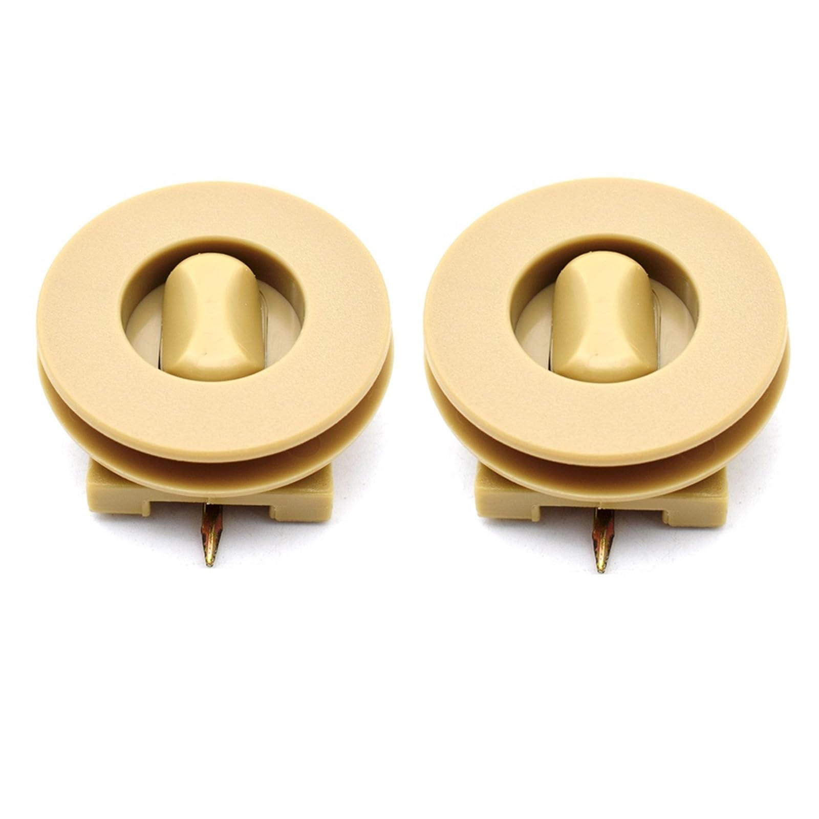 Fahrermatte Auto Fußmatten 2 Stück Schwarze Befestigungsgriffe Klemmen Fußmattenhalter Automatten-Teppich-Clips Befestigungsgriffe Klemmen Bodenhalter Ärmel(Beige) von FIYFIOW