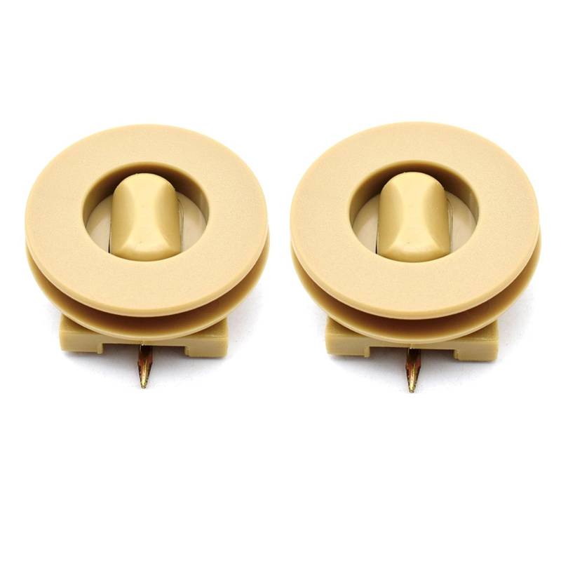 Fahrermatte Auto Fußmatten 2 Stück Schwarze Befestigungsgriffe Klemmen Fußmattenhalter Automatten-Teppich-Clips Befestigungsgriffe Klemmen Bodenhalter Ärmel(Beige) von FIYFIOW