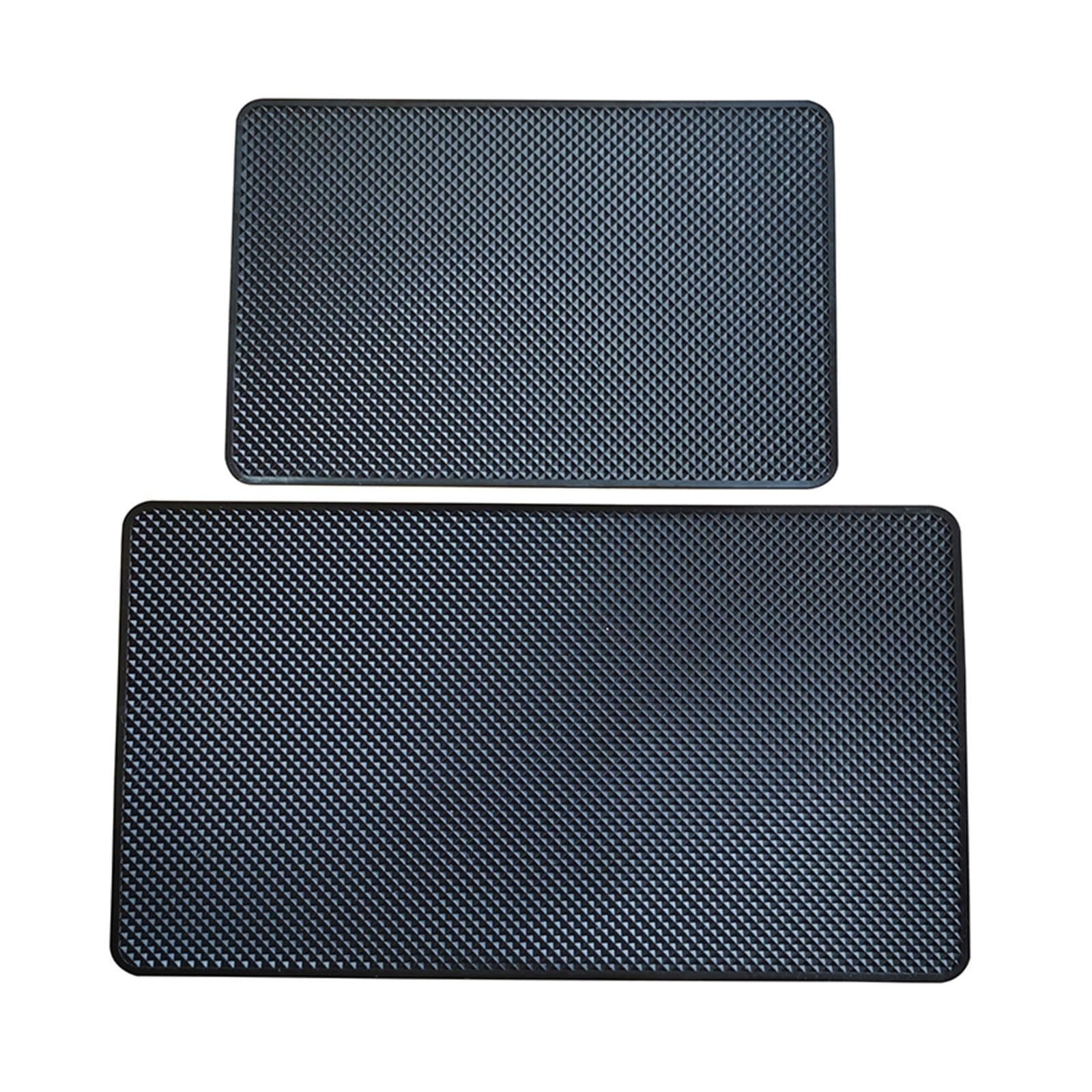 Fahrermatte Auto Fußmatten Auto Armaturenbrett Non Slip Grip Sticky Pad Telefon Halter Matte Anti-Skid Silikon Matte Auto Matte Universal Auto Innen Zubehör(2St) von FIYFIOW