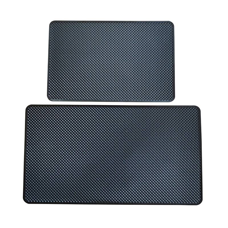 Fahrermatte Auto Fußmatten Auto Armaturenbrett Non Slip Grip Sticky Pad Telefon Halter Matte Anti-Skid Silikon Matte Auto Matte Universal Auto Innen Zubehör(2St) von FIYFIOW