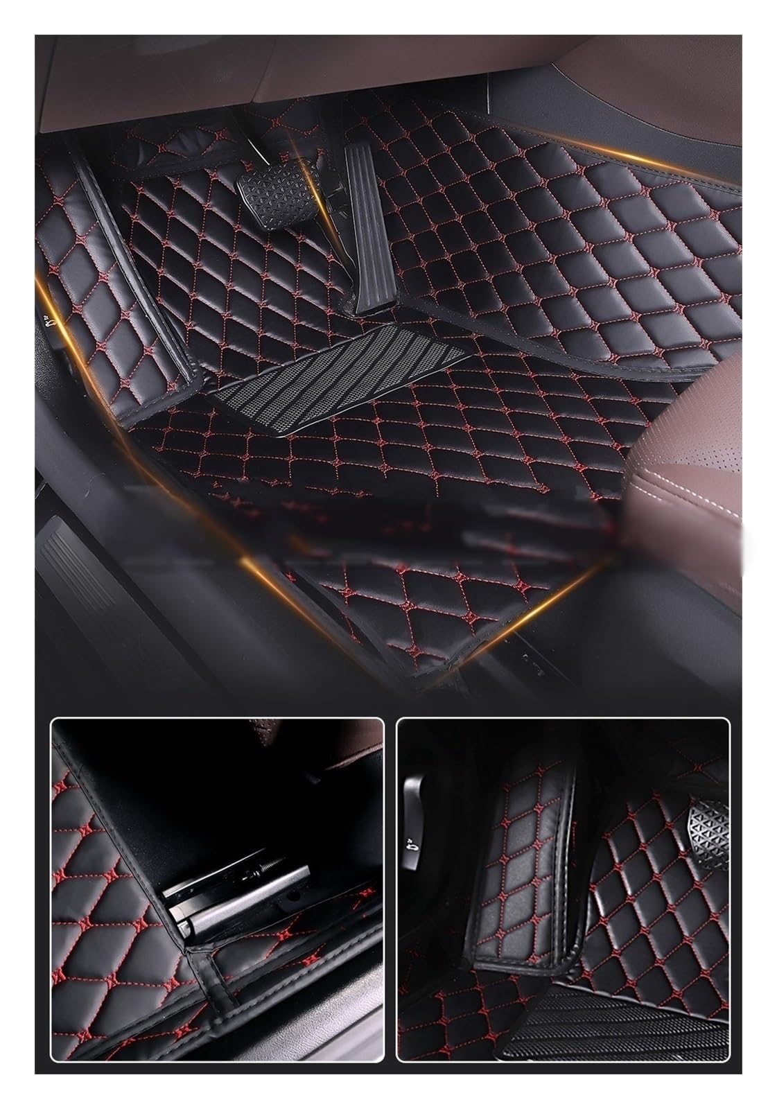 Fahrermatte Auto Fußmatten Auto Innen Custom Auto Boden Matte Für Für EQS Alle Modell Auto Teppich Teppich Teile Styling Zubehör(P) von FIYFIOW