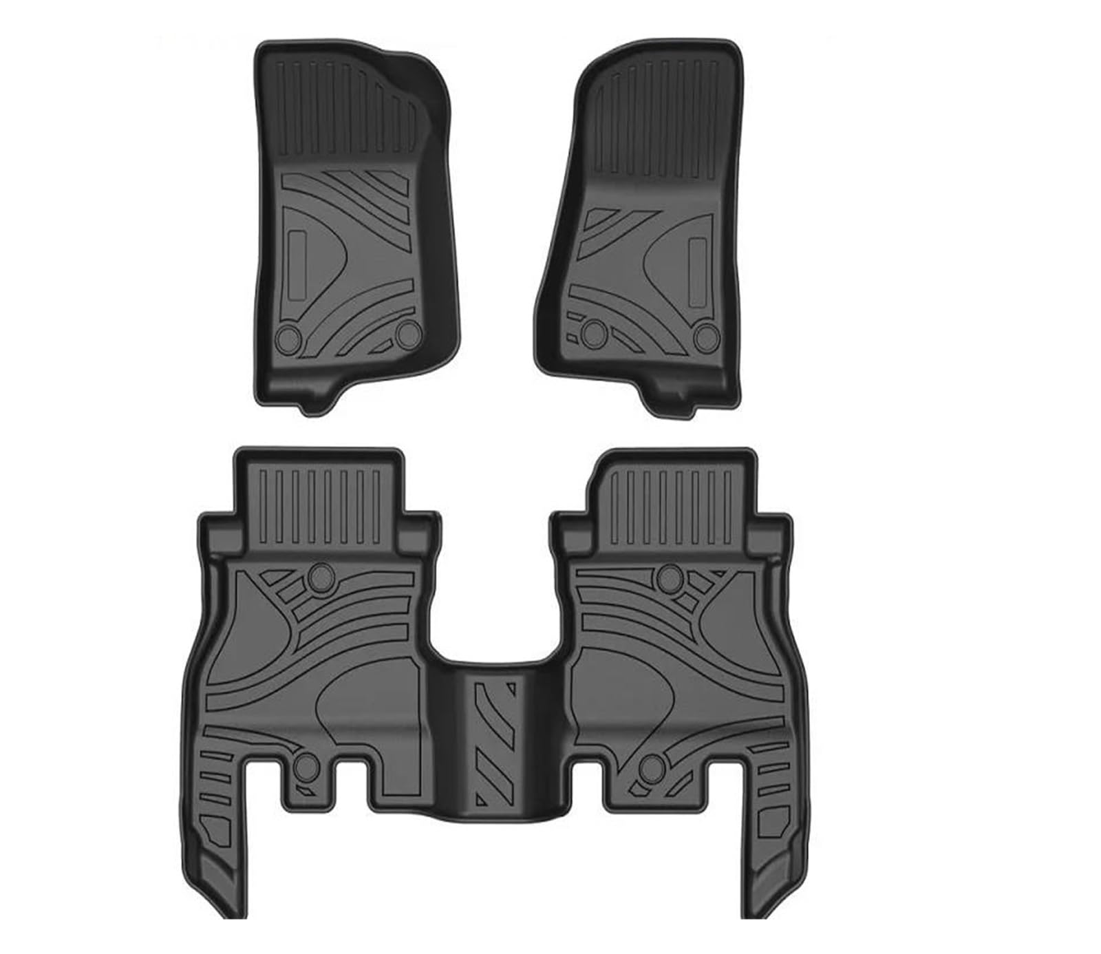 Fahrermatte Auto Fußmatten Automatten Für Jeep Für Wrangler Für JL 2018 2019 2020 2021 2022 Innenbodenmatten Teppiche 3D-Gummi(A) von FIYFIOW