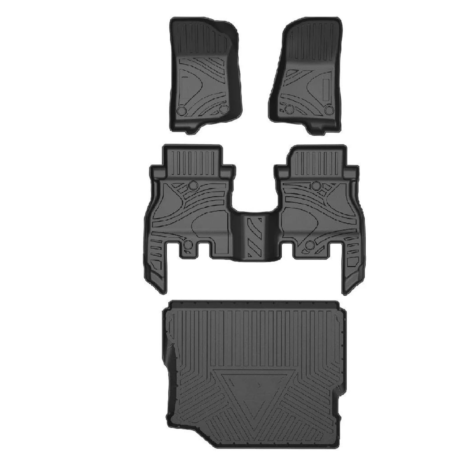 Fahrermatte Auto Fußmatten Automatten Für Jeep Für Wrangler Für JL 2018 2019 2020 2021 2022 Innenbodenmatten Teppiche 3D-Gummi(B) von FIYFIOW