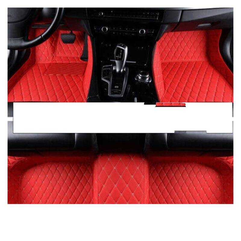 Fahrermatte Auto Fußmatten Benutzerdefinierte Auto Fußmatten Für Jeep Für Renegade 2022 2021 2020 2019 2018 2017 2016 Auto Innen Zubehör Schutz Teppiche Styling(LHD RED) von FIYFIOW