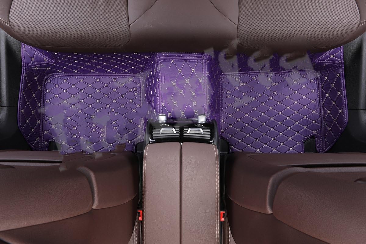 Fahrermatte Auto Fußmatten Benutzerdefinierte Für Auto Fußmatten Alle Modelle X3 X1 X4 X5 X6 Z4 E60 E84 E83 E70 F30 F10 F11 F25 F15 F34 E46 E90 E53 G30 E34 X7 G31 E91(1 Purple Back) von FIYFIOW