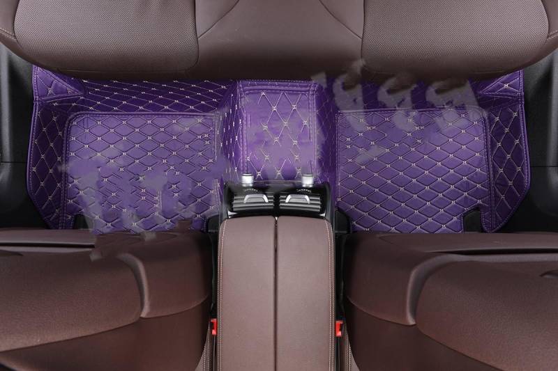 Fahrermatte Auto Fußmatten Benutzerdefinierte Für Auto Fußmatten Alle Modelle X3 X1 X4 X5 X6 Z4 E60 E84 E83 E70 F30 F10 F11 F25 F15 F34 E46 E90 E53 G30 E34 X7 G31 E91(1 Purple Back) von FIYFIOW