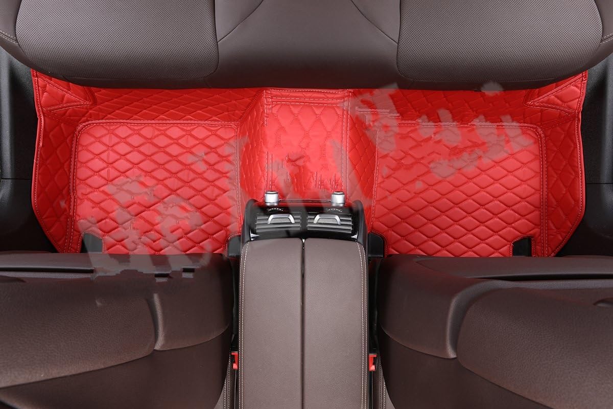 Fahrermatte Auto Fußmatten Benutzerdefinierte Für Auto Fußmatten Alle Modelle X3 X1 X4 X5 X6 Z4 E60 E84 E83 E70 F30 F10 F11 F25 F15 F34 E46 E90 E53 G30 E34 X7 G31 E91(1 red Back) von FIYFIOW