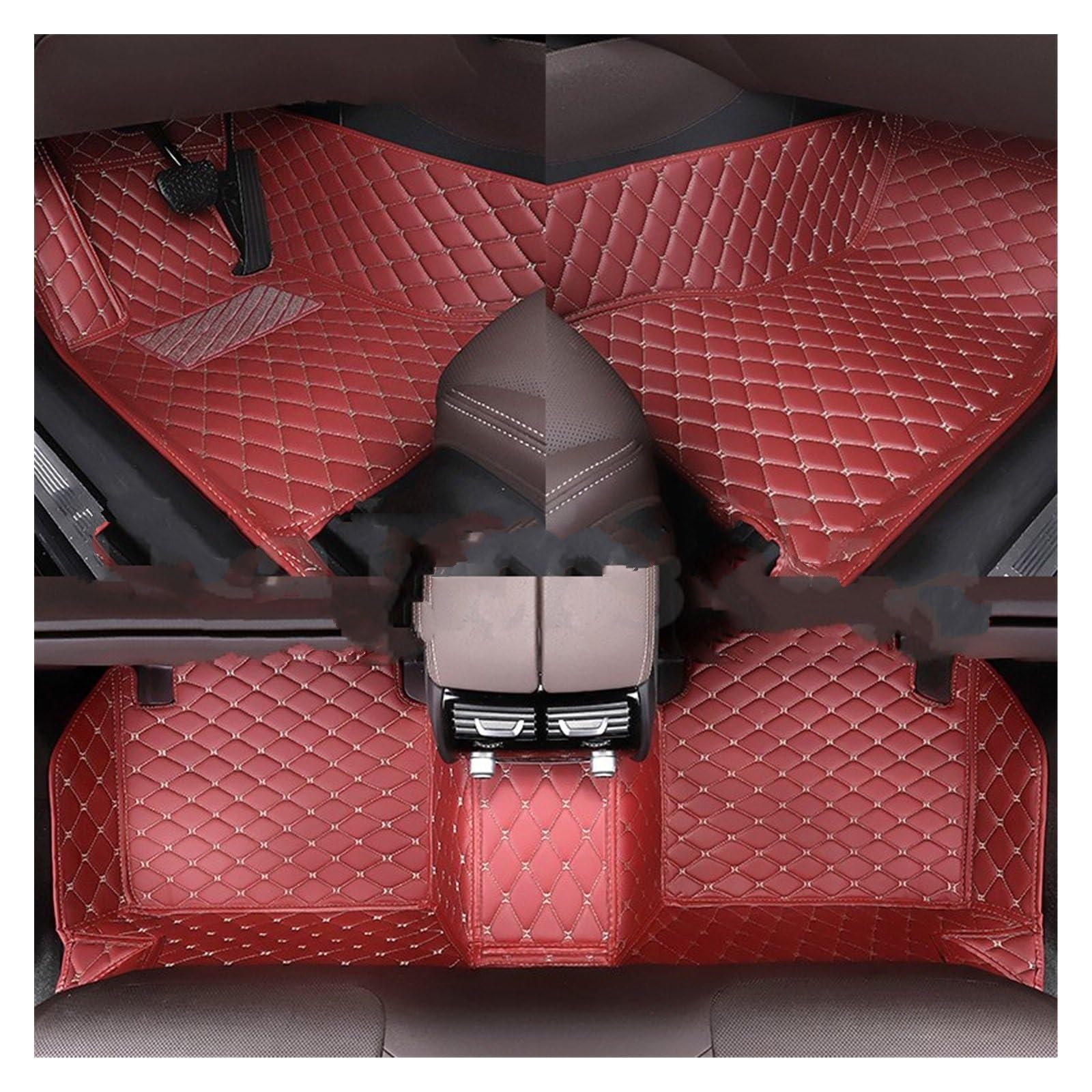 Fahrermatte Auto Fußmatten Benutzerdefinierte Für Civic 4d 2007 2008 2009 2010 2011 Alle Modell Auto Teppich Teppich Fußgängerbrücke Zubehör Styling Auto Fußmatten(Wine red) von FIYFIOW