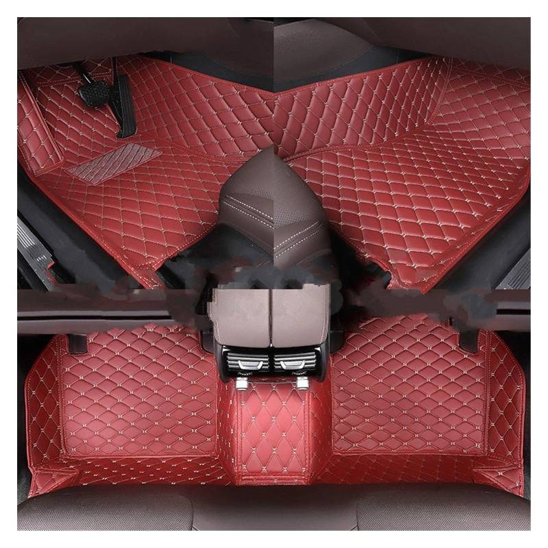 Fahrermatte Auto Fußmatten Benutzerdefinierte Für Civic 4d 2007 2008 2009 2010 2011 Alle Modell Auto Teppich Teppich Fußgängerbrücke Zubehör Styling Auto Fußmatten(Wine red) von FIYFIOW