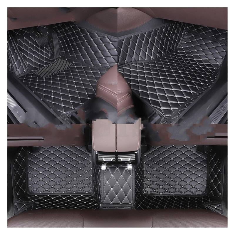 Fahrermatte Auto Fußmatten Benutzerdefinierte Für Kia Für Seltos Alle Modell Auto Teppich Teppich Steg Styling Innen Teile Auto Boden Matte Zubehör(Black White) von FIYFIOW