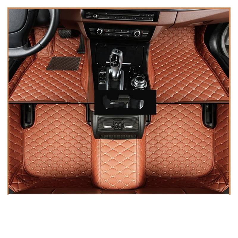 Fahrermatte Auto Fußmatten Custom Car Fußmatten Für Chevrolet Für Onix 2020 2021 2022 Auto Teppiche wasserdichte Teile Zubehör Fuß Pads Abdeckung(LHD Brown) von FIYFIOW