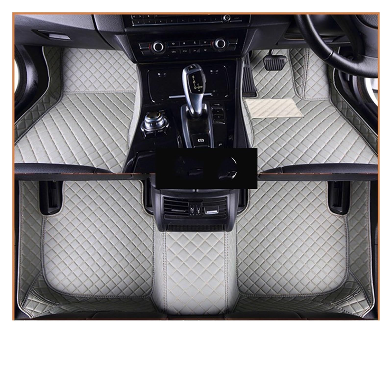 Fahrermatte Auto Fußmatten Custom Car Fußmatten Für Chevrolet Für Onix 2020 2021 2022 Auto Teppiche wasserdichte Teile Zubehör Fuß Pads Abdeckung(RHD Grey) von FIYFIOW