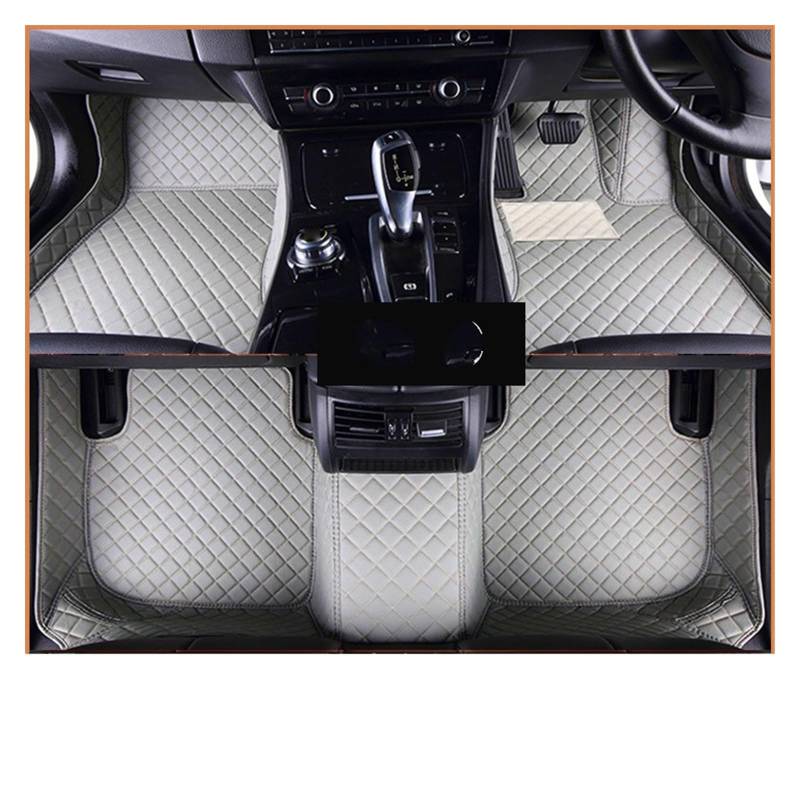 Fahrermatte Auto Fußmatten Custom Car Fußmatten Für Chevrolet Für Onix 2020 2021 2022 Auto Teppiche wasserdichte Teile Zubehör Fuß Pads Abdeckung(RHD Grey) von FIYFIOW