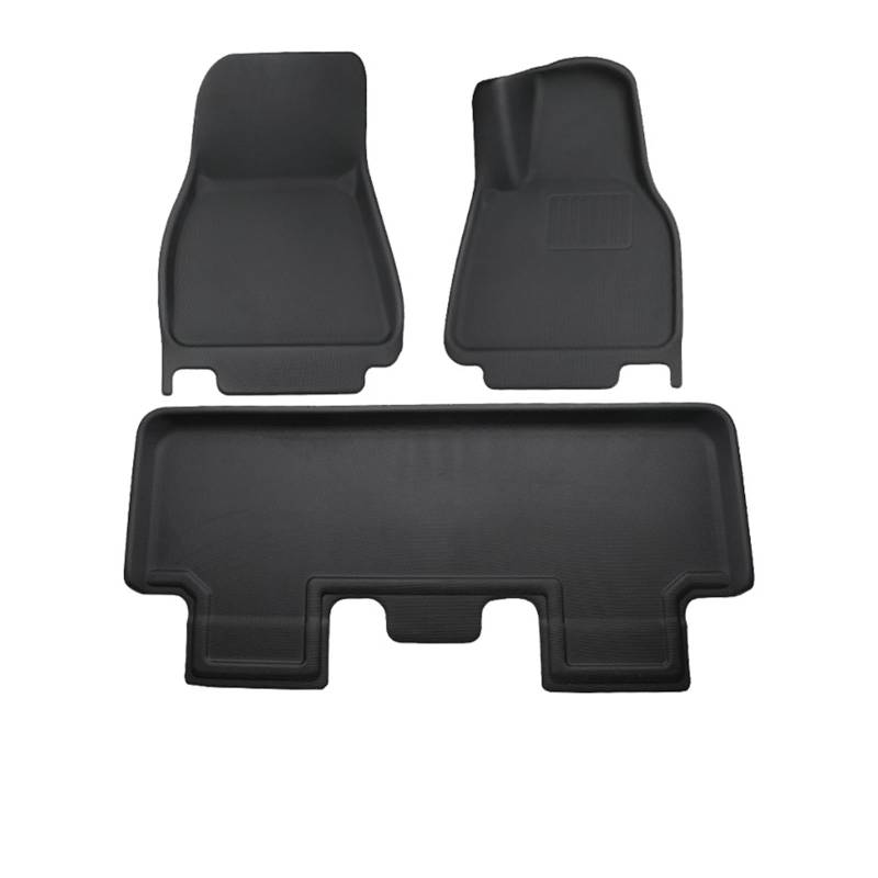 Fahrermatte Auto Fußmatten Four Seasons Wasserdichter 3D-Bodenbelag, Auto-Fußmatten Für Tesla Model Y Bodenmatte Gepäckmatte LHD RHD 2017 2018 2019 2020 2021 2022 2023(RHD 2017-2023 FP) von FIYFIOW