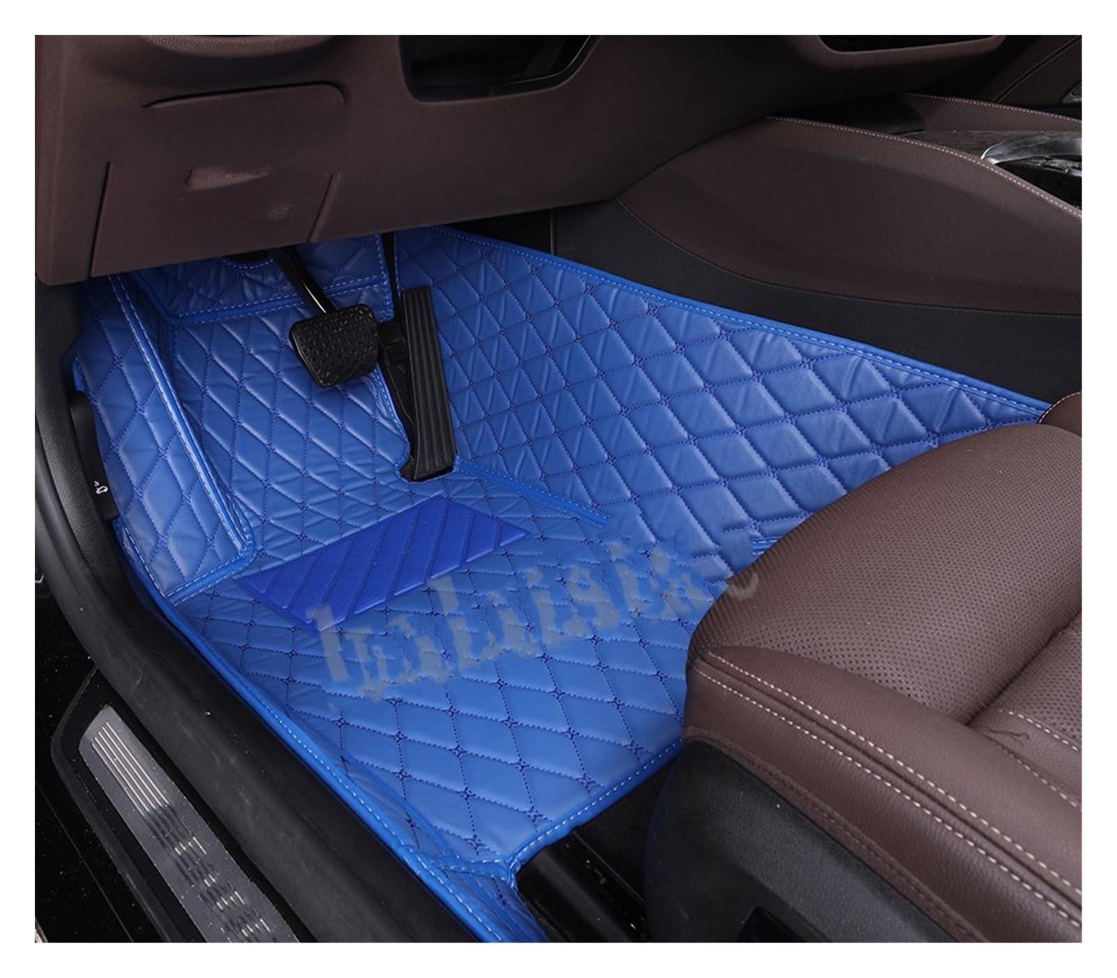 Fahrermatte Auto Fußmatten Für 3er Für M3 Custom Car Fußmatte Alle Modelljahre E36 E30 E46 E90 E91 E92 E93 F30 F31 F80 F34 F35 G20 G28 G80 Auto Teppich(Blue Driver) von FIYFIOW