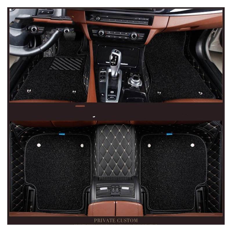 Fahrermatte Auto Fußmatten Für BYD E6 F0 F3 F6 G3 G6 M6 S1 S5 S6 Für Tang Für Song Für Yuan Für Qin Für Plus Für Pro Fuß Auto Fußmatten Auto Zubehör Teppiche(J-Double Layer) von FIYFIOW