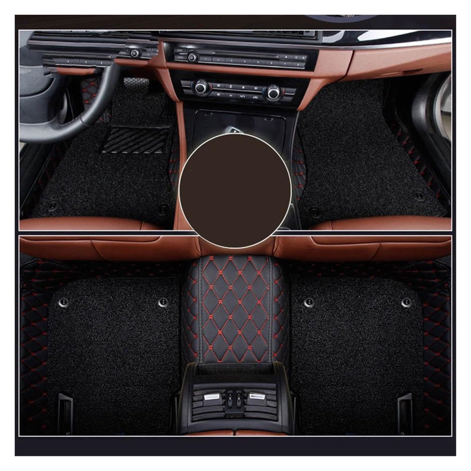 Fahrermatte Auto Fußmatten Für BYD E6 F0 F3 F6 G3 G6 M6 S1 S5 S6 Für Tang Für Song Für Yuan Für Qin Für Plus Für Pro Fuß Auto Fußmatten Auto Zubehör Teppiche(K-Double Layer) von FIYFIOW
