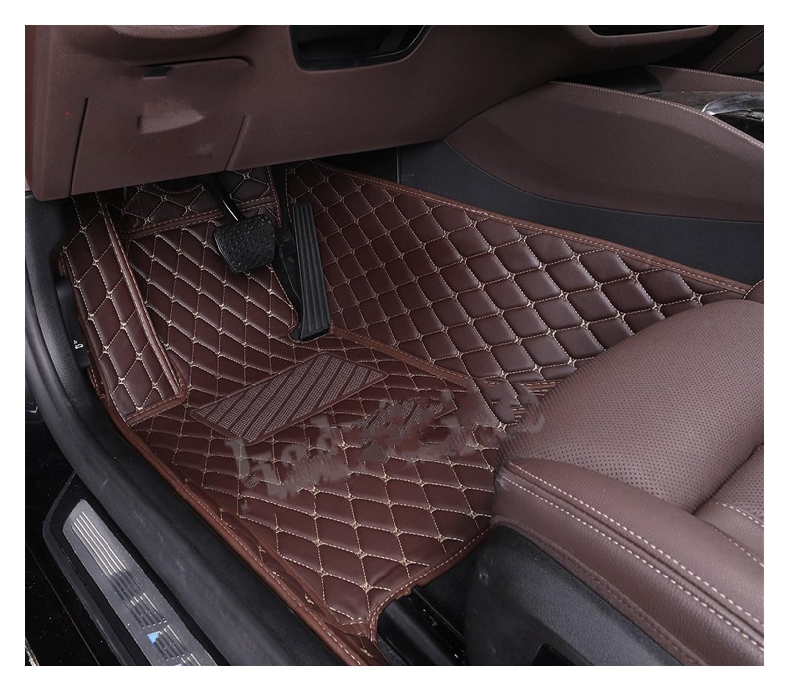 Fahrermatte Auto Fußmatten Für Benz E Klasse Alle Modelle W207 W208 W209 W10 W211 W212 W213 W214 Custom Car Boden Matte Zubehör Styling Teppich(Coffee Driver) von FIYFIOW