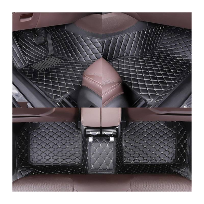 Fahrermatte Auto Fußmatten Für Benz ML Klasse Alle Modell W164 W163 W166 Auto Zubehör Custom Car Boden Matte Styling Teppiche Teppich Innen Teile(Black beige) von FIYFIOW