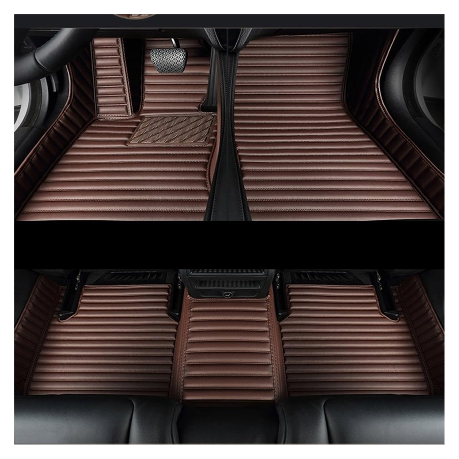 Fahrermatte Auto Fußmatten Für CRV 2008 2007 Für Civic 2008 Für Jazz Für Accord 2008 Für Stadt 2014 Für CRZ Matte Auto Boden Matte Zubehör Teppich Teppiche(Coffee) von FIYFIOW