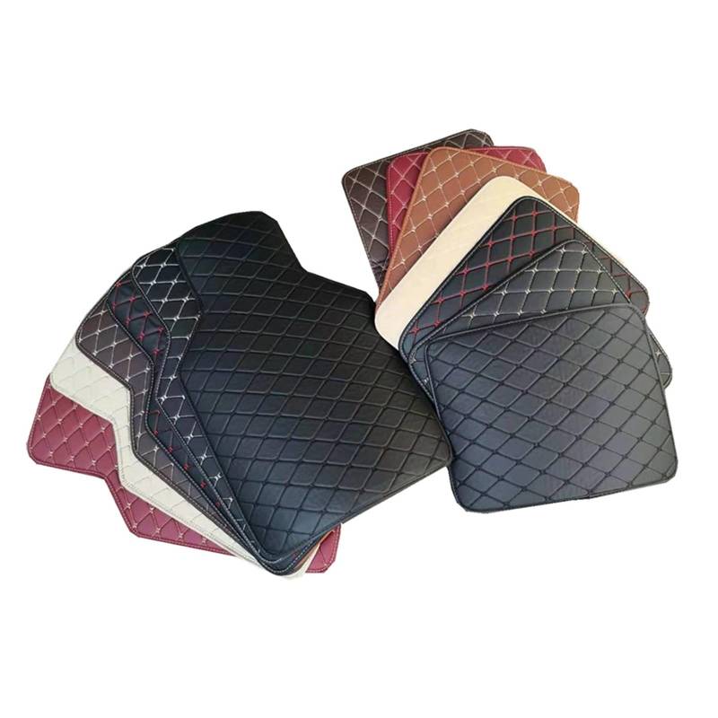 Fahrermatte Auto Fußmatten Für E30 E34 E36 E39 E46 E60 E90 F10 F30 X1 X3 X4 X5 X6 1/2/3/4/5/6/7 Universal Leder Auto Fußmatten Styling Teppich(Black White line) von FIYFIOW
