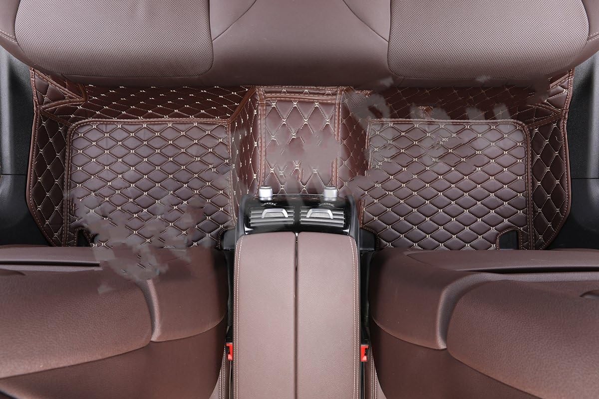 Fahrermatte Auto Fußmatten Für Ford Für Fusion Für Mondeo Alle Modelle Für Mondeo 4 Mk4 Mk5 MK3 MK6 Auto Fußmatten Alle Modelle Individuelles Zubehör(1 Coffee Back) von FIYFIOW