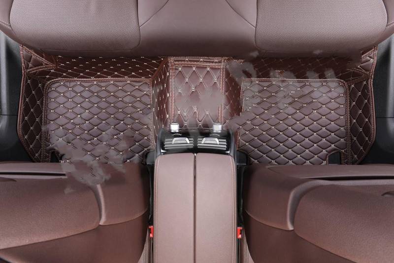 Fahrermatte Auto Fußmatten Für Ford Für Fusion Für Mondeo Alle Modelle Für Mondeo 4 Mk4 Mk5 MK3 MK6 Auto Fußmatten Alle Modelle Individuelles Zubehör(1 Coffee Back) von FIYFIOW