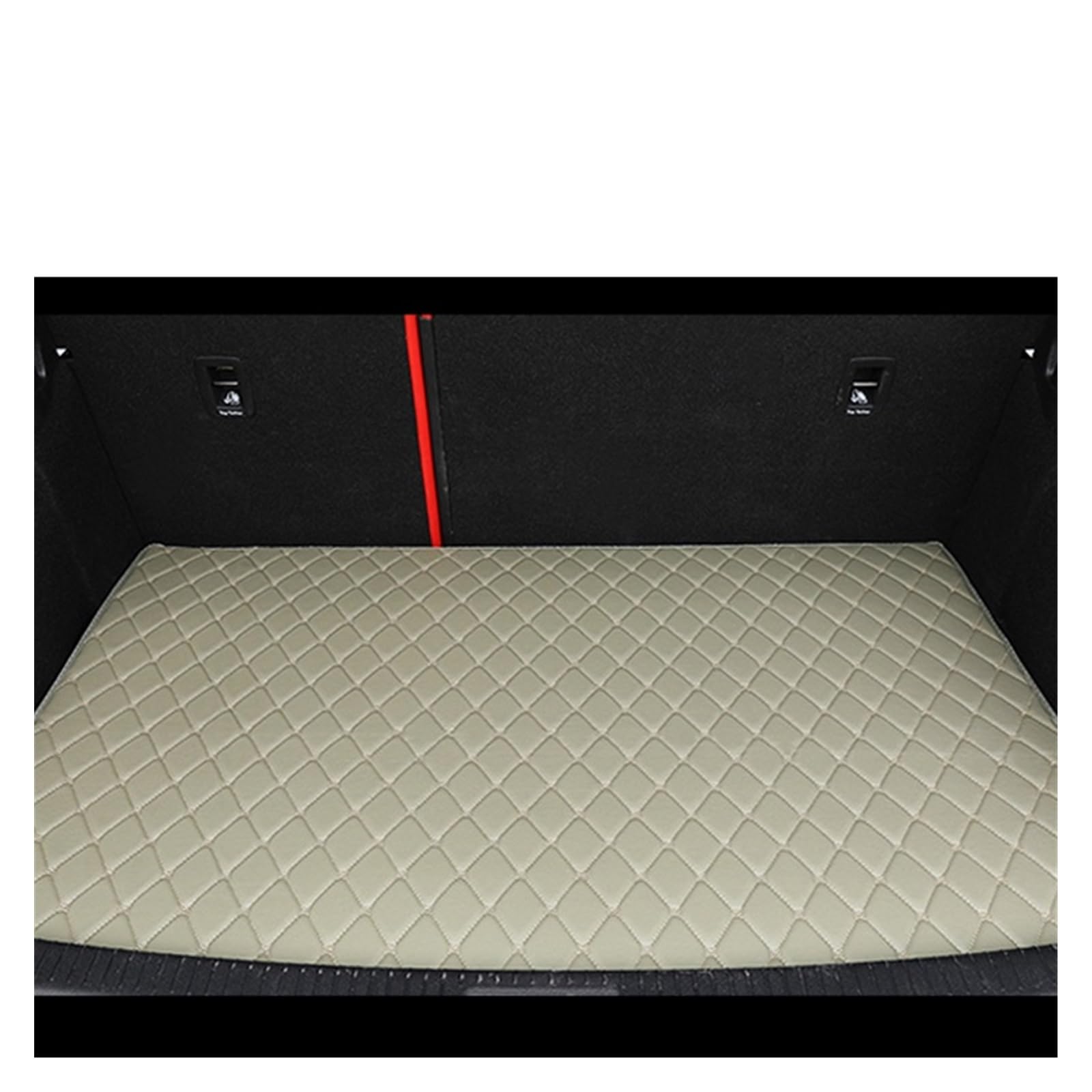Fahrermatte Auto Fußmatten Für Ford Für Mustang 2015-2022 2016 2017 2018 19 20 2021 Custom Car Fußmatten Auto Fuß Pads Automobil Teppich Abdeckung Innen Zubehör(Trunk-Gray) von FIYFIOW