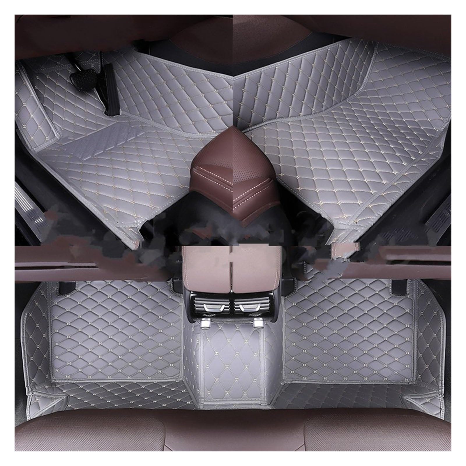 Fahrermatte Auto Fußmatten Für Haval Für JOLION 2021 2022 2023 Alle Modell Auto Teppich Teppich Fußgängerbrücke Zubehör Styling Innen Teile Custom Auto Fußmatten(Grey) von FIYFIOW