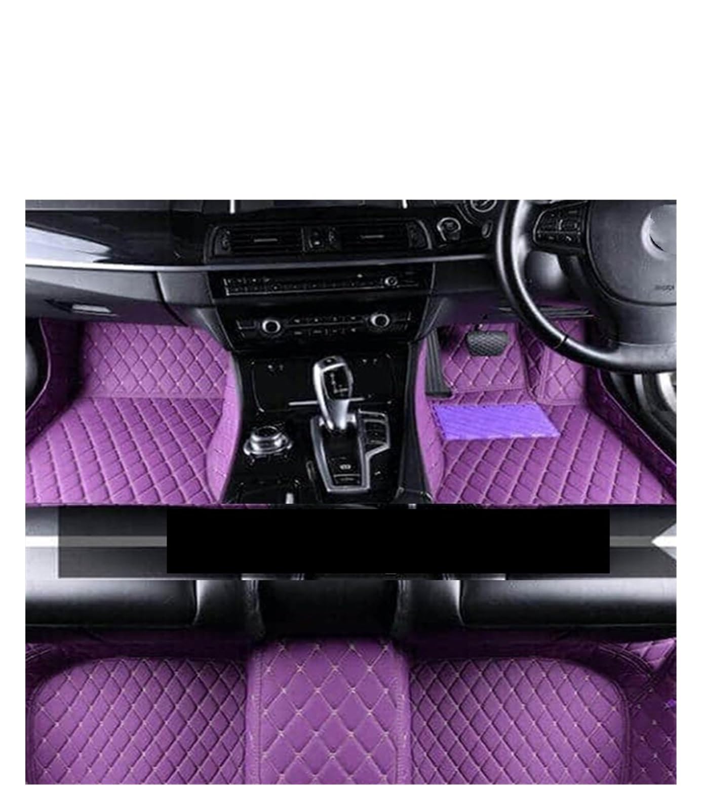 Fahrermatte Auto Fußmatten Für Hyundai Für Sonata DN8 2020 2021 2022 5seat Fließheck Leder Teppiche Auto Teppich Fußmatten Abdeckung Böden(RHD Purple) von FIYFIOW