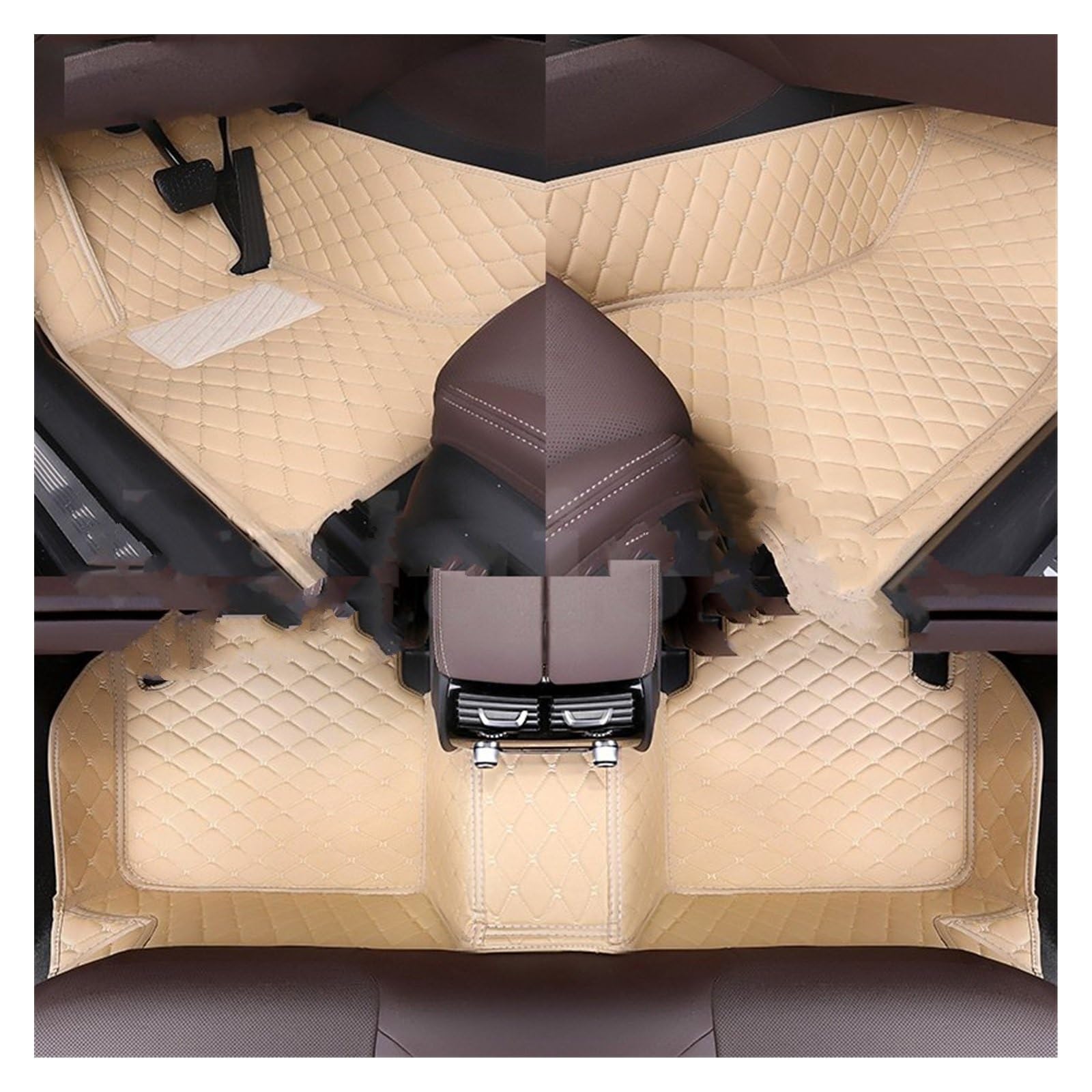 Fahrermatte Auto Fußmatten Für Infiniti FX45 FX35 FX50 FX37 2004 2005 2006 2007 2008 Auto Teppich Teppich Fußgängerbrücke Zubehör Styling Custom Auto Boden Matte(Beige) von FIYFIOW