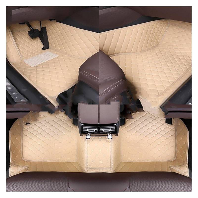 Fahrermatte Auto Fußmatten Für Infiniti FX45 FX35 FX50 FX37 2004 2005 2006 2007 2008 Auto Teppich Teppich Fußgängerbrücke Zubehör Styling Custom Auto Boden Matte(Beige) von FIYFIOW