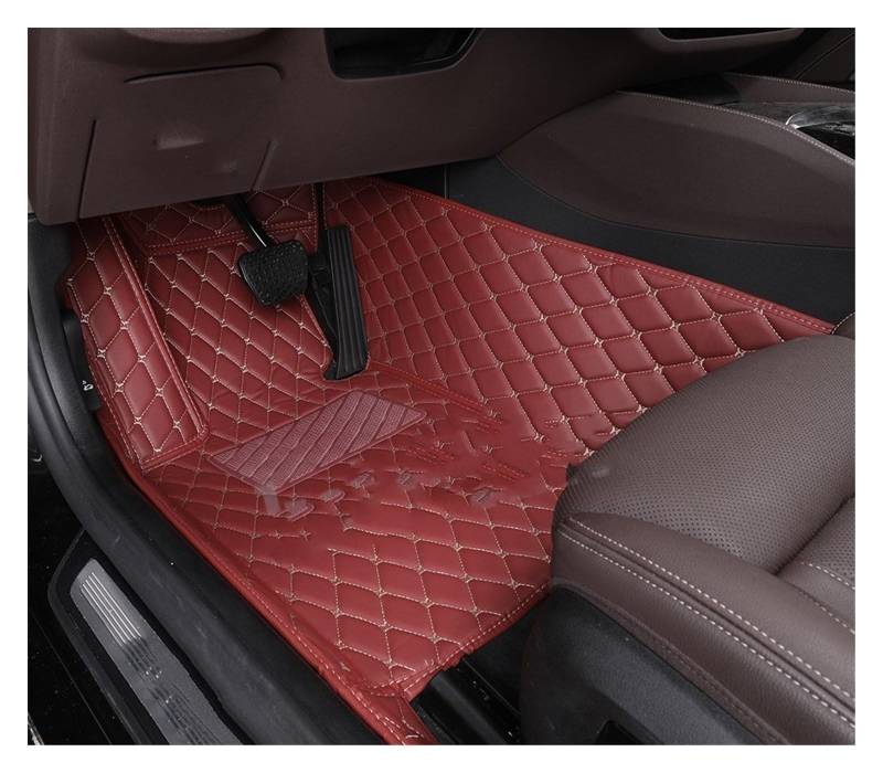 Fahrermatte Auto Fußmatten Für Infiniti FX45 FX35 FX50 FX37 2004 2005 2006 2007 2008 Auto Teppich Teppich Fußgängerbrücke Zubehör Styling Custom Auto Boden Matte(Wine red Driver) von FIYFIOW