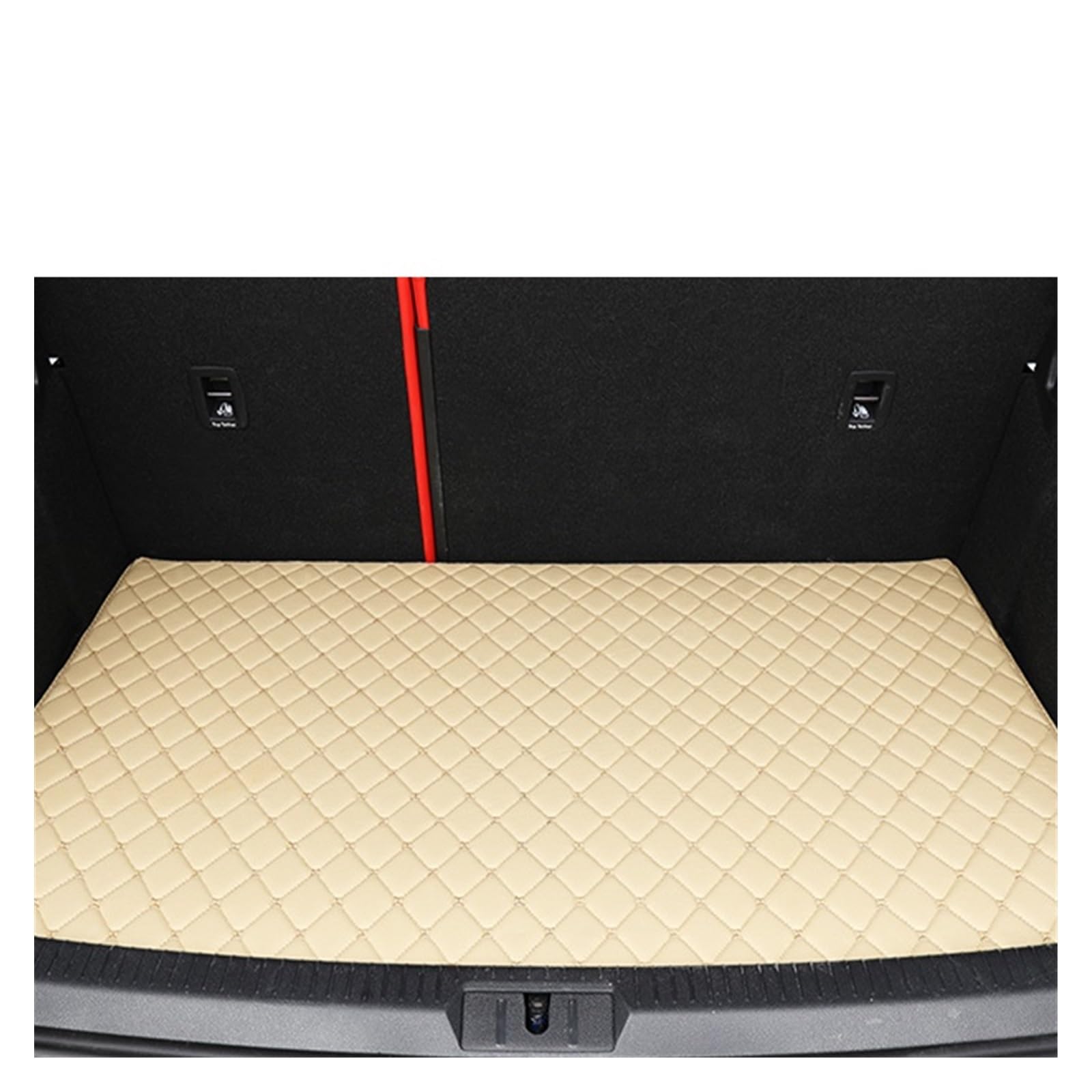 Fahrermatte Auto Fußmatten Für Jeep Für Grand Für Cherokee Für WK WK2 2011-2018 2012 2013 2014 2015 Custom Car Fußmatten Auto Fuß Pads Automobil Teppich Abdeckung(Trunk-LIGHE BEIGE) von FIYFIOW