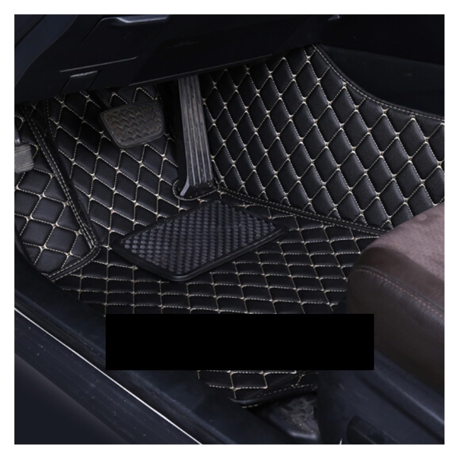 Fahrermatte Auto Fußmatten Für Jeep Für Kompass 2021 2022 Auto Fußmatten Teppiche Fuß Pads Zubehör Innen Teile wasserdichte Schützen Teppiche(Front 1pcs blk beige) von FIYFIOW