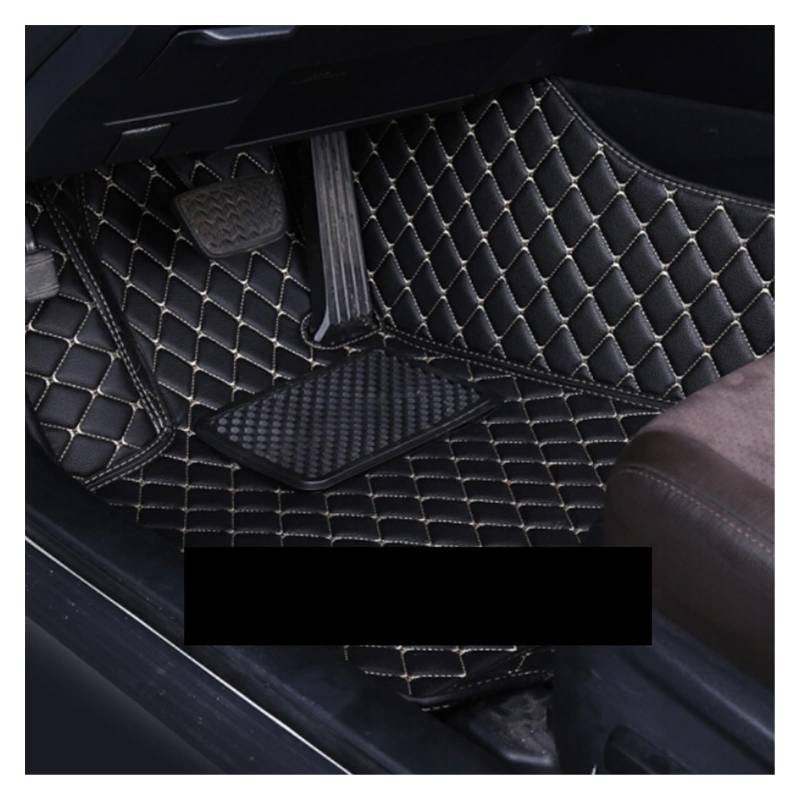 Fahrermatte Auto Fußmatten Für Jeep Für Kompass 2021 2022 Auto Fußmatten Teppiche Fuß Pads Zubehör Innen Teile wasserdichte Schützen Teppiche(Front 1pcs blk beige) von FIYFIOW