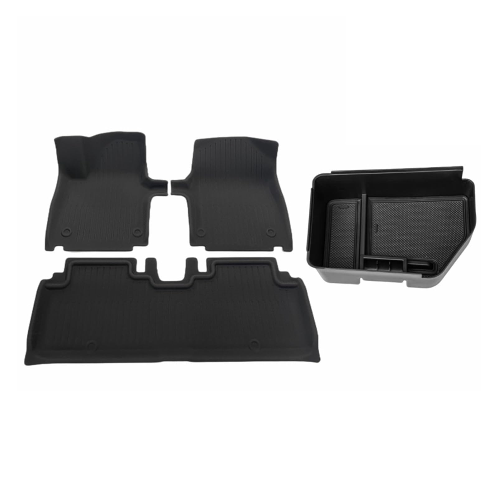 Fahrermatte Auto Fußmatten Für KIA Für EV6 2022 2023 3D-Bodenmatte Individueller Bodenbelag Vollständig Umgeben Wasserdichter Rutschfester Teppich(4 Piece Set) von FIYFIOW