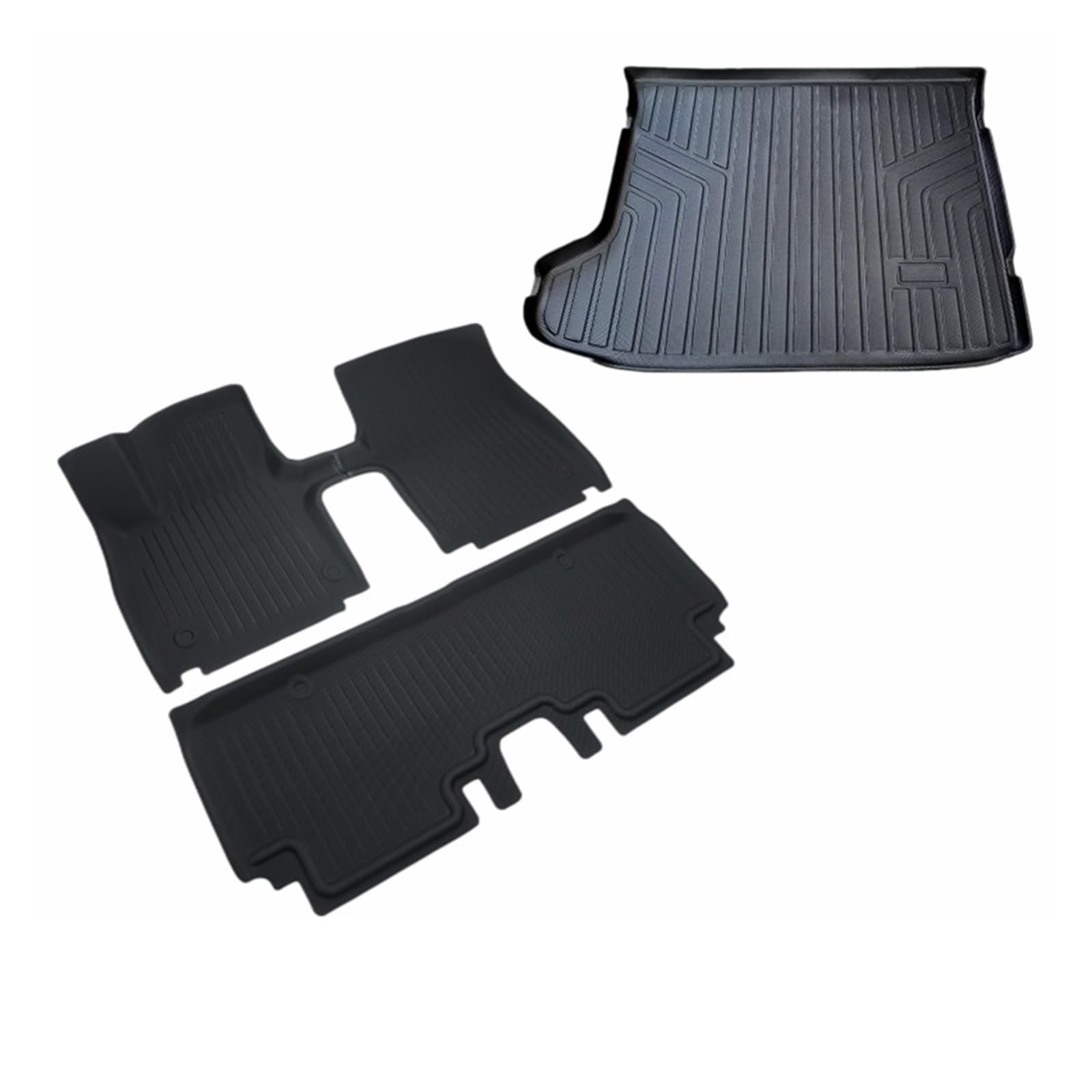Fahrermatte Auto Fußmatten Für KIA Für EV6 2022 2023 3D-Bodenmatte Individueller Bodenbelag Vollständig Umgeben Wasserdichter Rutschfester Teppich(4 Piece mats) von FIYFIOW