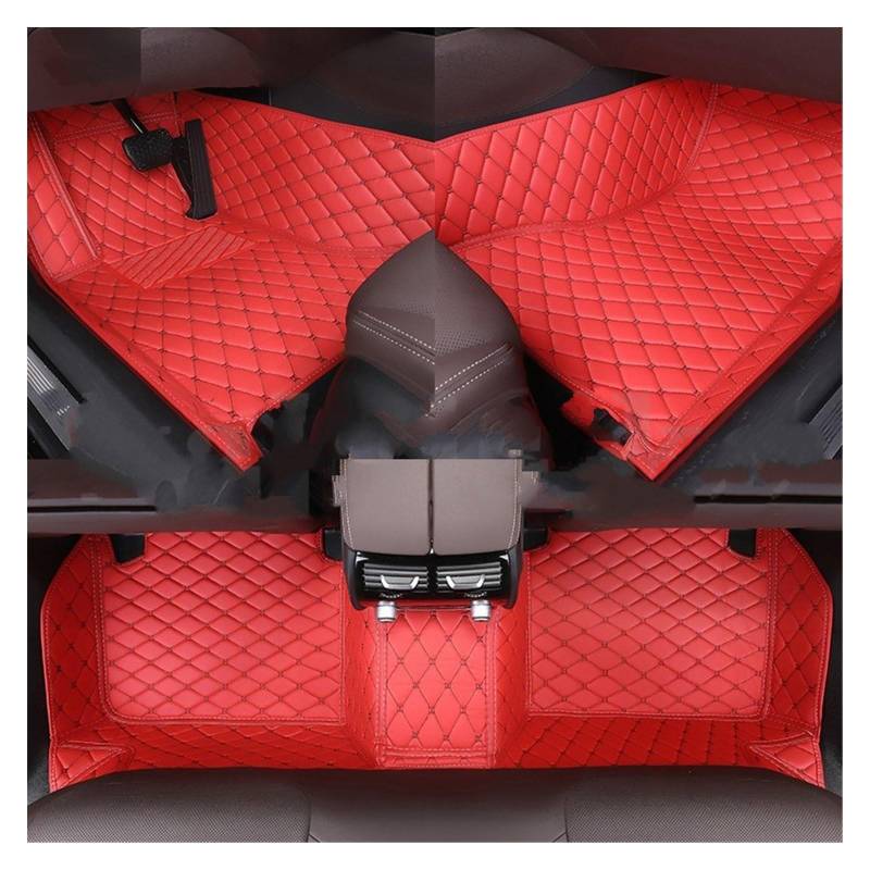 Fahrermatte Auto Fußmatten Für Kia Für K5 Für Optima 2020 2021 2022 Auto Teppich Teppich Fußgängerbrücke Zubehör Styling Innen Teile Custom Auto Fußmatten(Red Black) von FIYFIOW