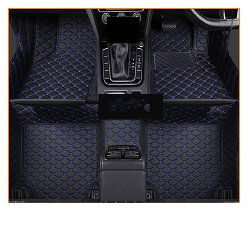 Fahrermatte Auto Fußmatten Für Kia Für Sportage Für NQ5 2023 2024 2025 Auto Fußmatten Schmutz-beständig Auto Boden Teppich Matts Tapetes Auto Zubehör(RHD Black Blue) von FIYFIOW