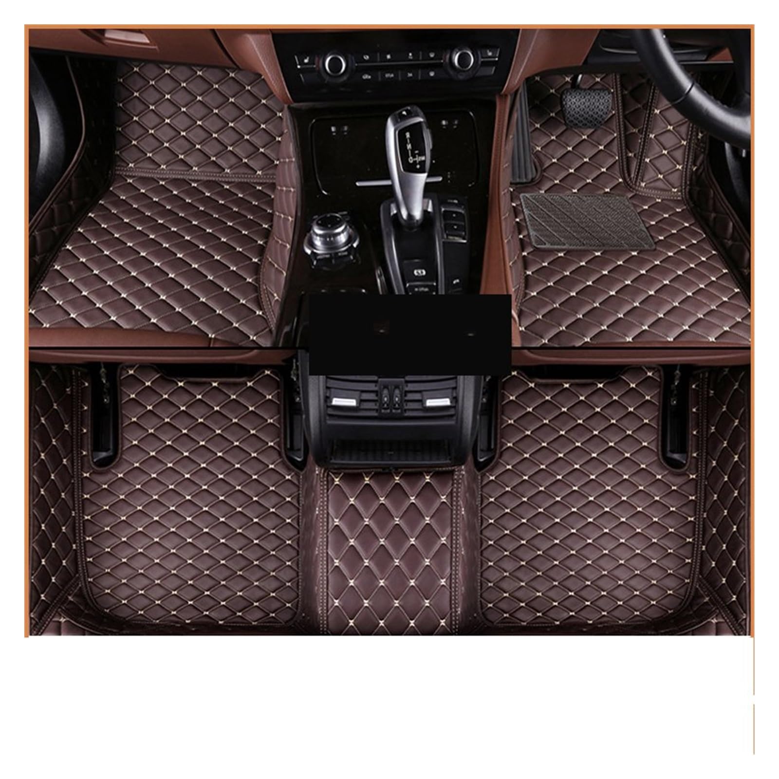 Fahrermatte Auto Fußmatten Für Kia Für Sportage Für NQ5 2023 2024 2025 Auto Fußmatten Schmutz-beständig Auto Boden Teppich Matts Tapetes Auto Zubehör(RHD Coffe) von FIYFIOW
