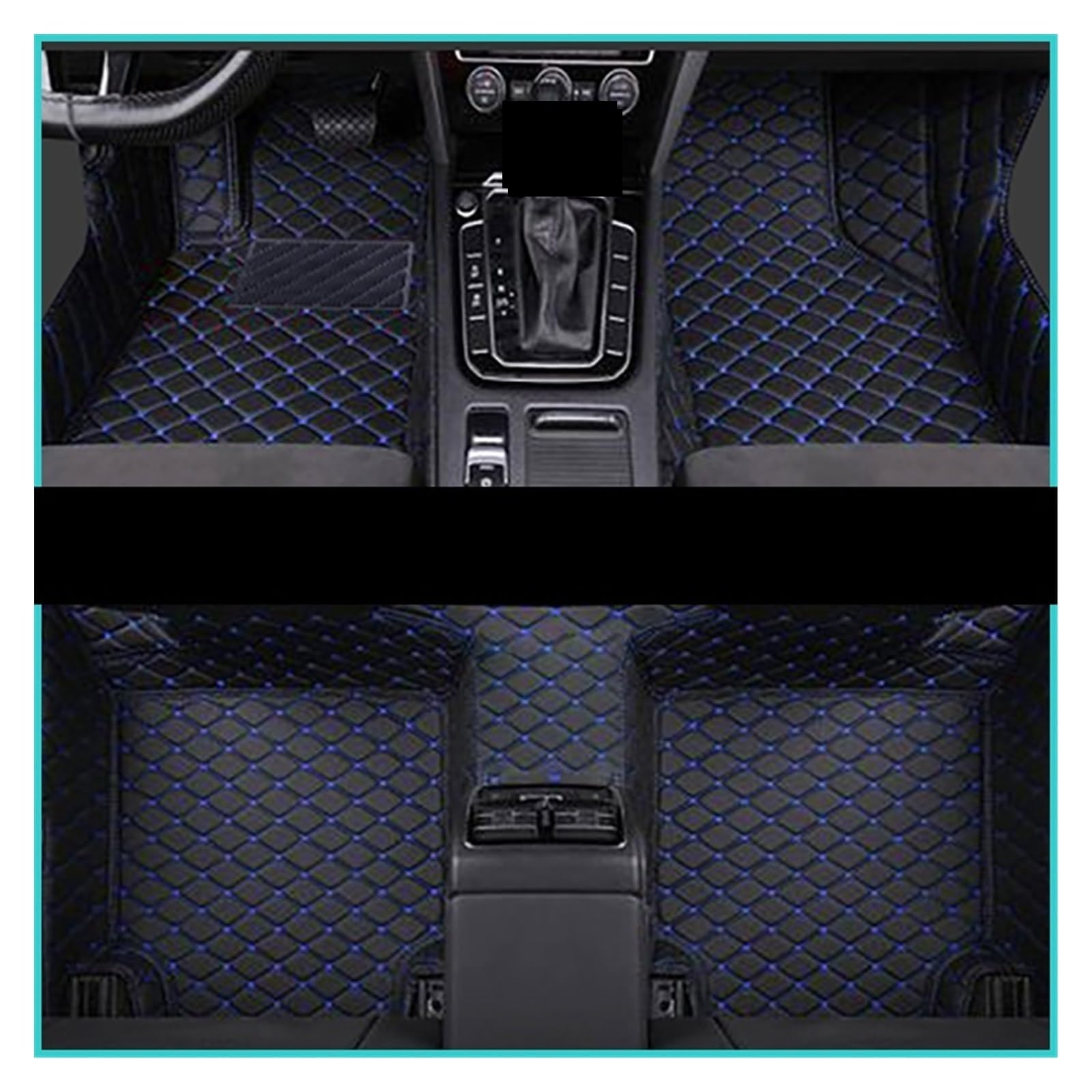 Fahrermatte Auto Fußmatten Für Lexus Für CT Serie 200h CT200h 2011 2012 2013 2014 2015 2016 2017 Custom Car Fußmatten Auto Fuß Pads Teppich Abdeckung(Blake-Blue) von FIYFIOW