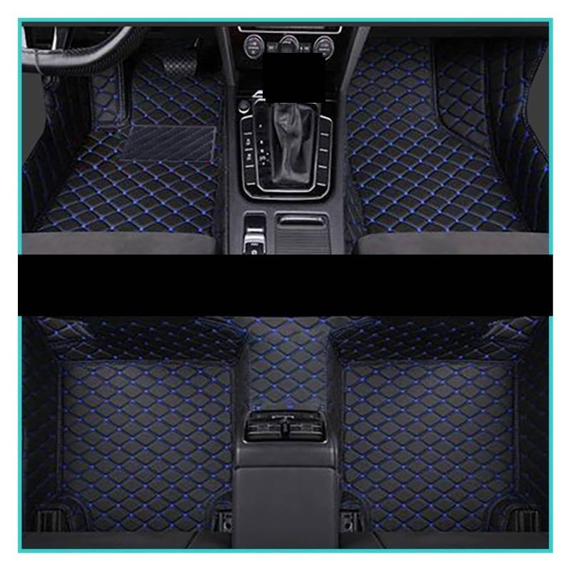 Fahrermatte Auto Fußmatten Für Lexus Für CT Serie 200h CT200h 2011 2012 2013 2014 2015 2016 2017 Custom Car Fußmatten Auto Fuß Pads Teppich Abdeckung(Blake-Blue) von FIYFIOW