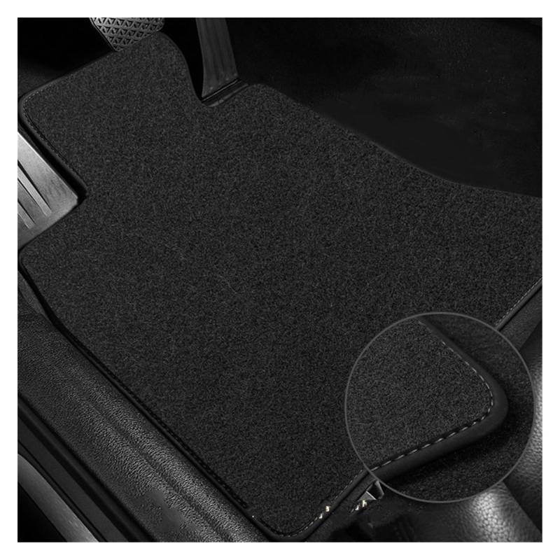 Fahrermatte Auto Fußmatten Für MG4 EV EH32 Für Mulan 2022 2023 2024 Für Mg 4 Matten Teppiche Panel Fußpolster Teppich Abdeckung Anti-Slip Fuß Pads Auto Boden Matte Zubehör(A-LHD Polyester 3pcs) von FIYFIOW