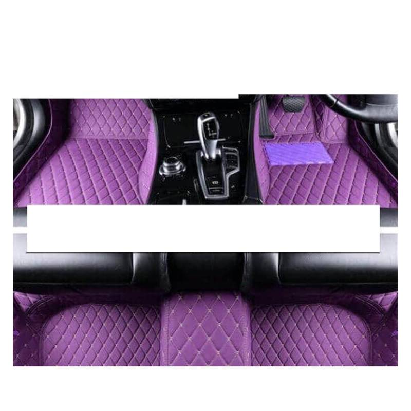 Fahrermatte Auto Fußmatten Für MGZSEV Für MG ZS 2022 Für MGZS Für EV 2020 Für MG ZX Für ZST ZS11 2021 2019 2018 Auto Fußmatten Teppiche Fuß Pad Innen Zubehör(RHD PUEPLE) von FIYFIOW